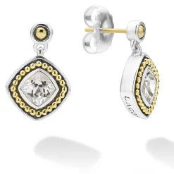 White Topaz Drop Earrings
