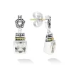 White Topaz Drop Earrings