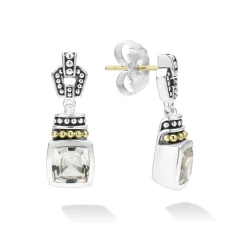 White Topaz Drop Earrings