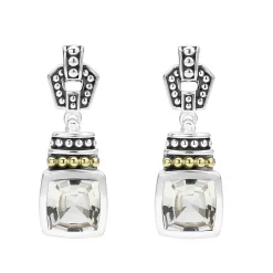 White Topaz Drop Earrings