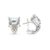 White Topaz Huggie Earring