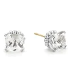 White Topaz Stud Earrings