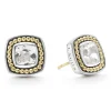 White Topaz Stud Earrings