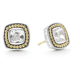 White Topaz Stud Earrings