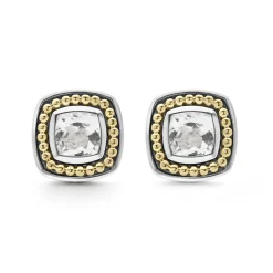 White Topaz Stud Earrings