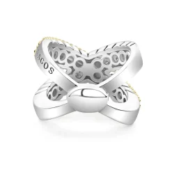X Caviar Diamond Ring