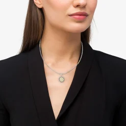 X Initial Diamond Charm Necklace