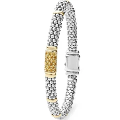 Yellow Sapphire Caviar Bracelet | 6mm